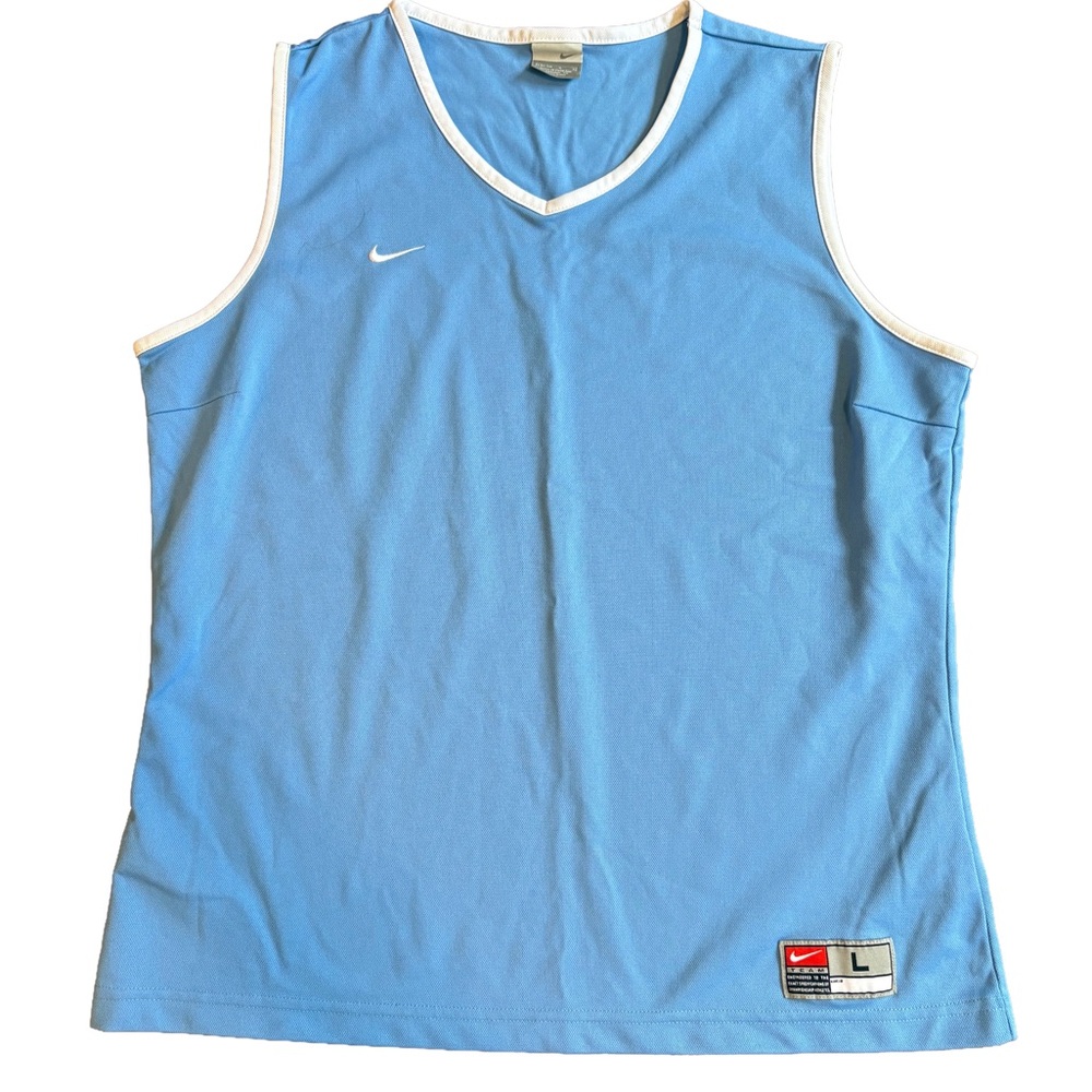 Women’s Nike Light Blue V-Neck Tank, Size L